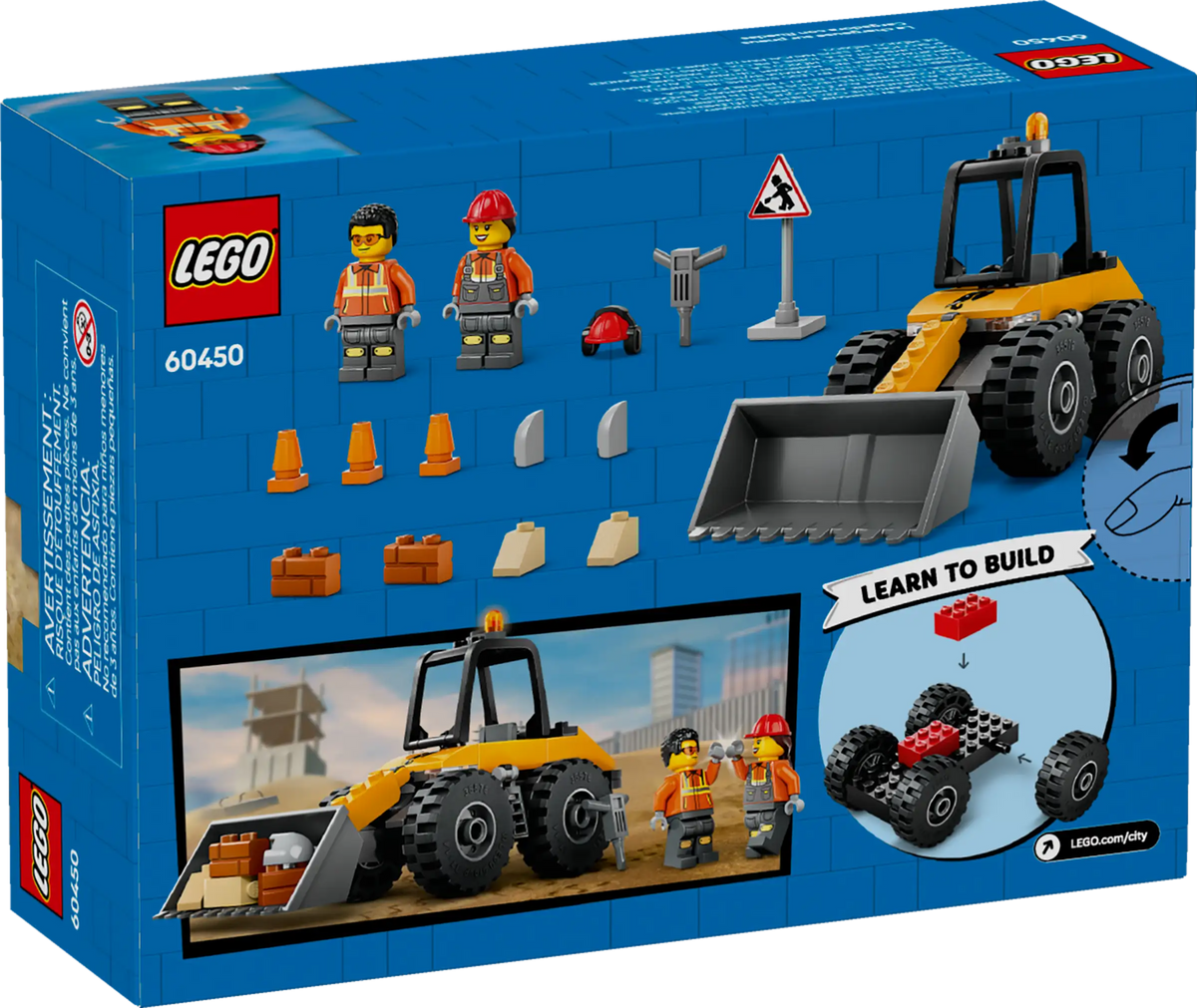 LEGO City 60450 Yellow Construction Wheel Loader