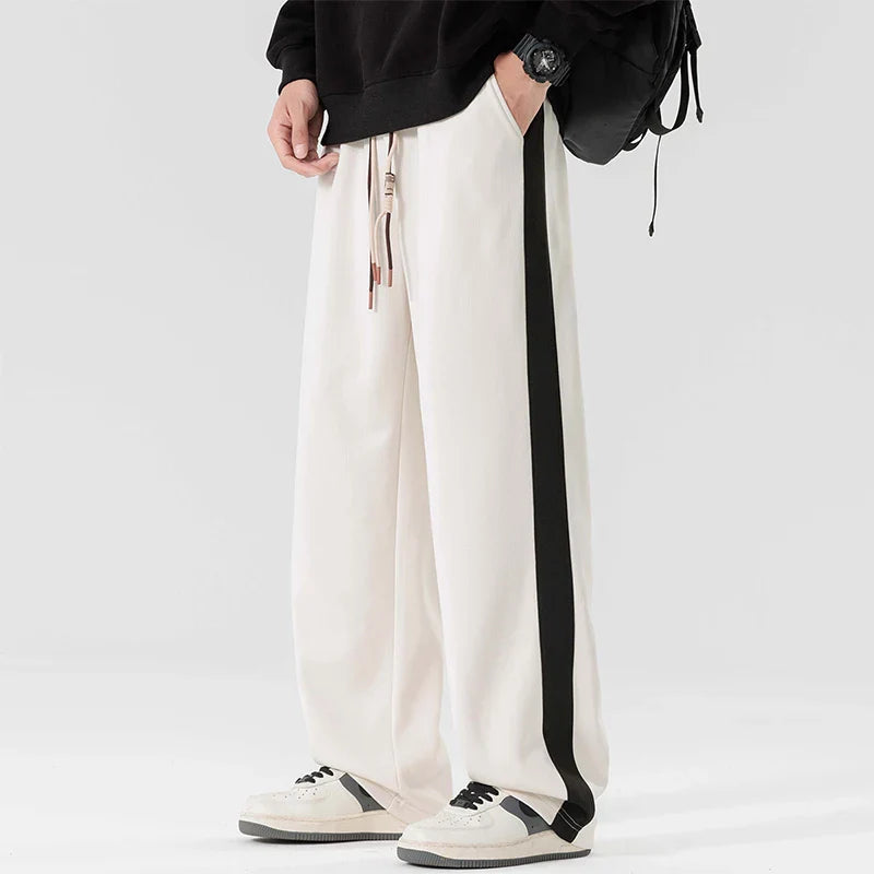 Wide-Leg Sweatpants Side Stripe – Men's Relaxed Fit Joggers | Arden