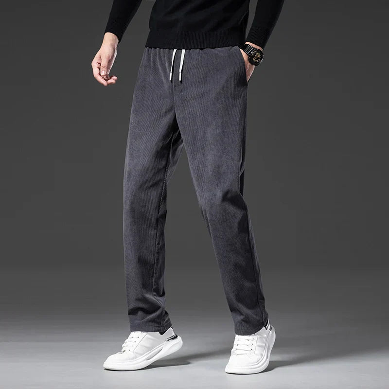 Men's Corduroy Pants with Drawstring | Savoni