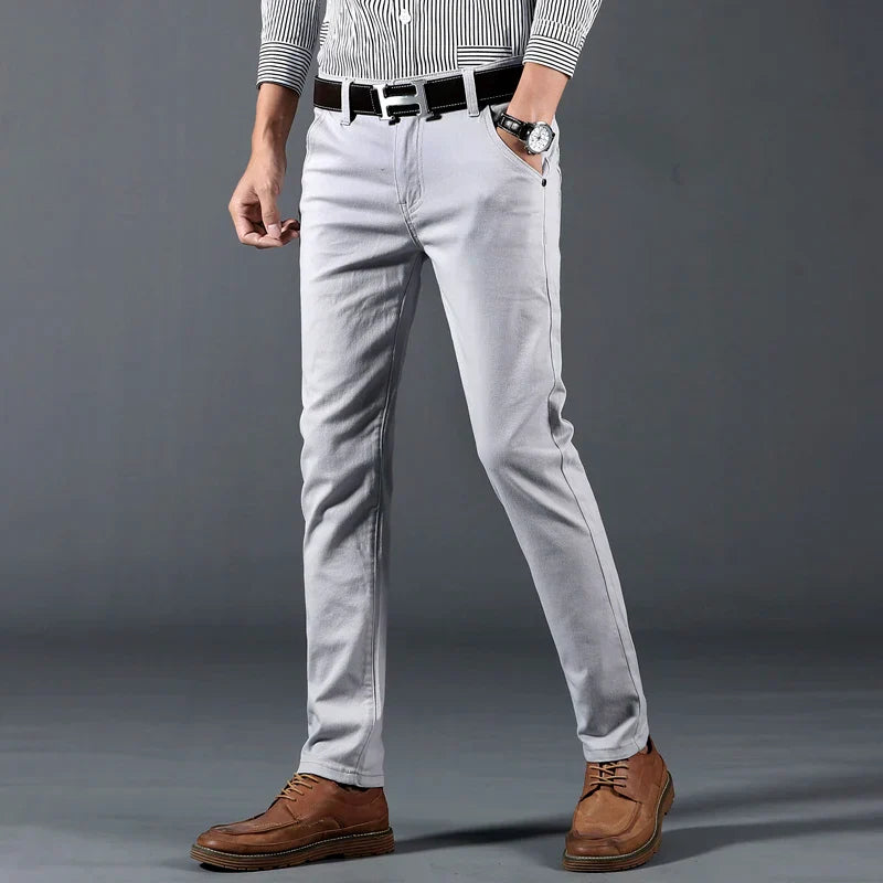 Slim Fit Trousers – Men's Cotton Dress Pants | Savoni