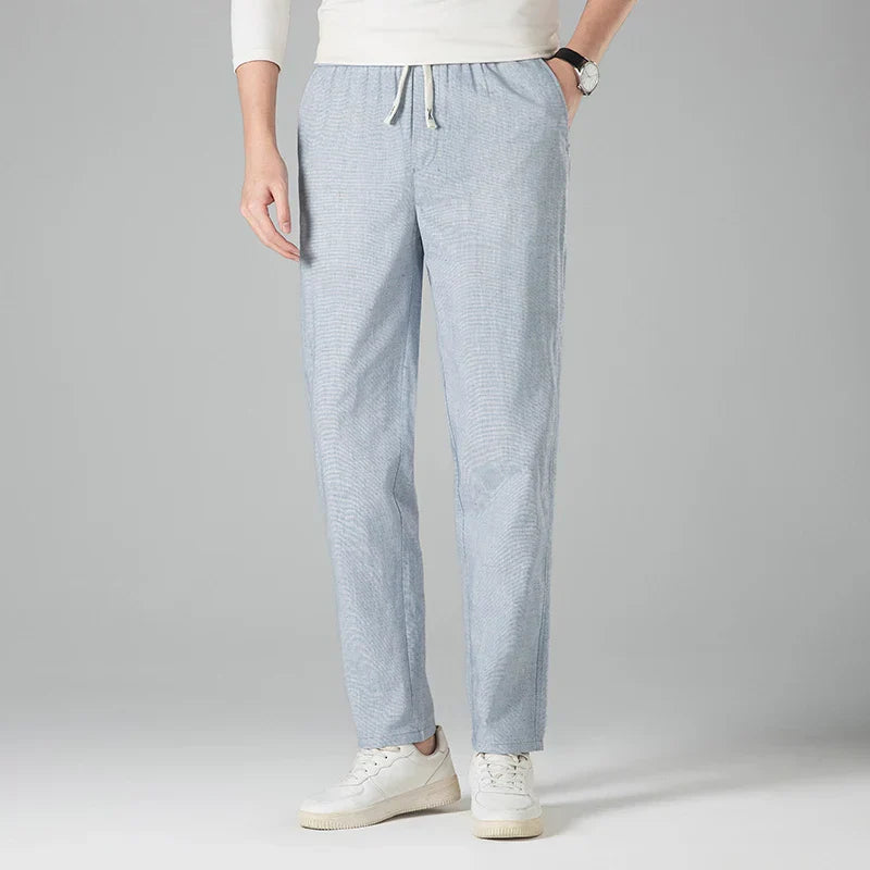 Men's Linen Trousers with Drawstring | Arden