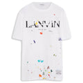 Lanvin x Gallery Dept. Logos Printed T-Shirt With Paint Marks White